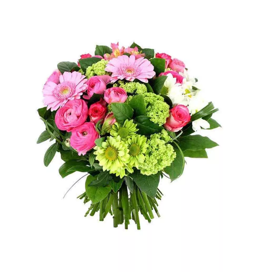 Bright Sensation Bouquet of Multicolored Flowers