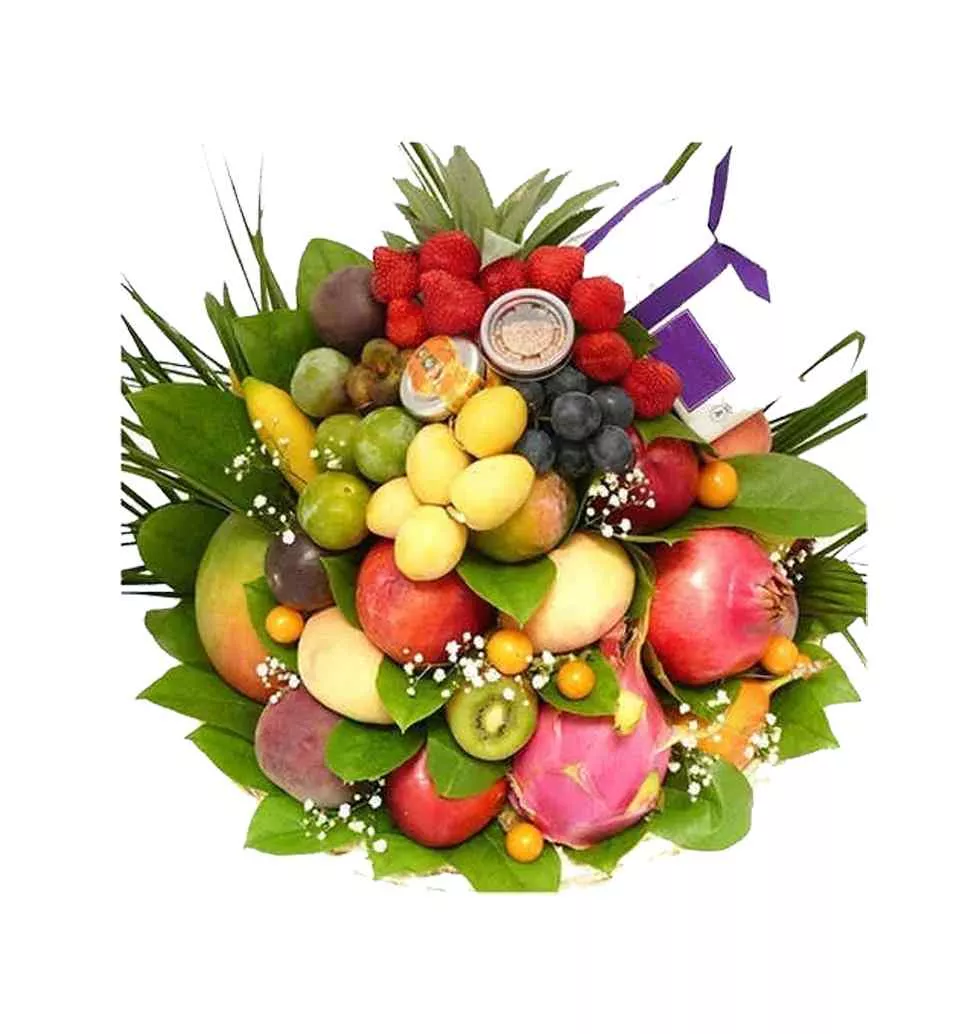 Delicious Seasons Greeting Fruits Basket
