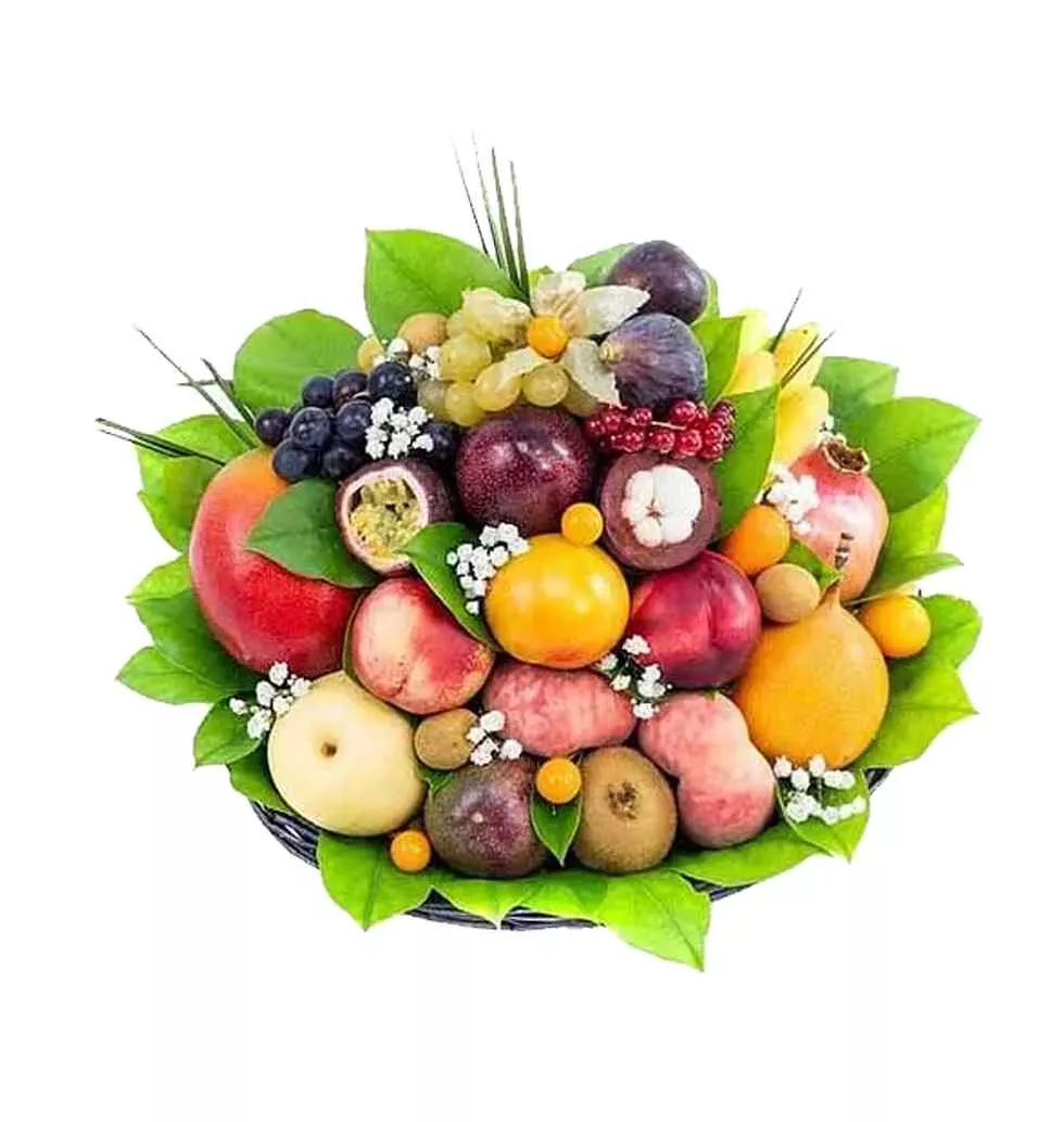 Fresh Fruit Basket with Beauty