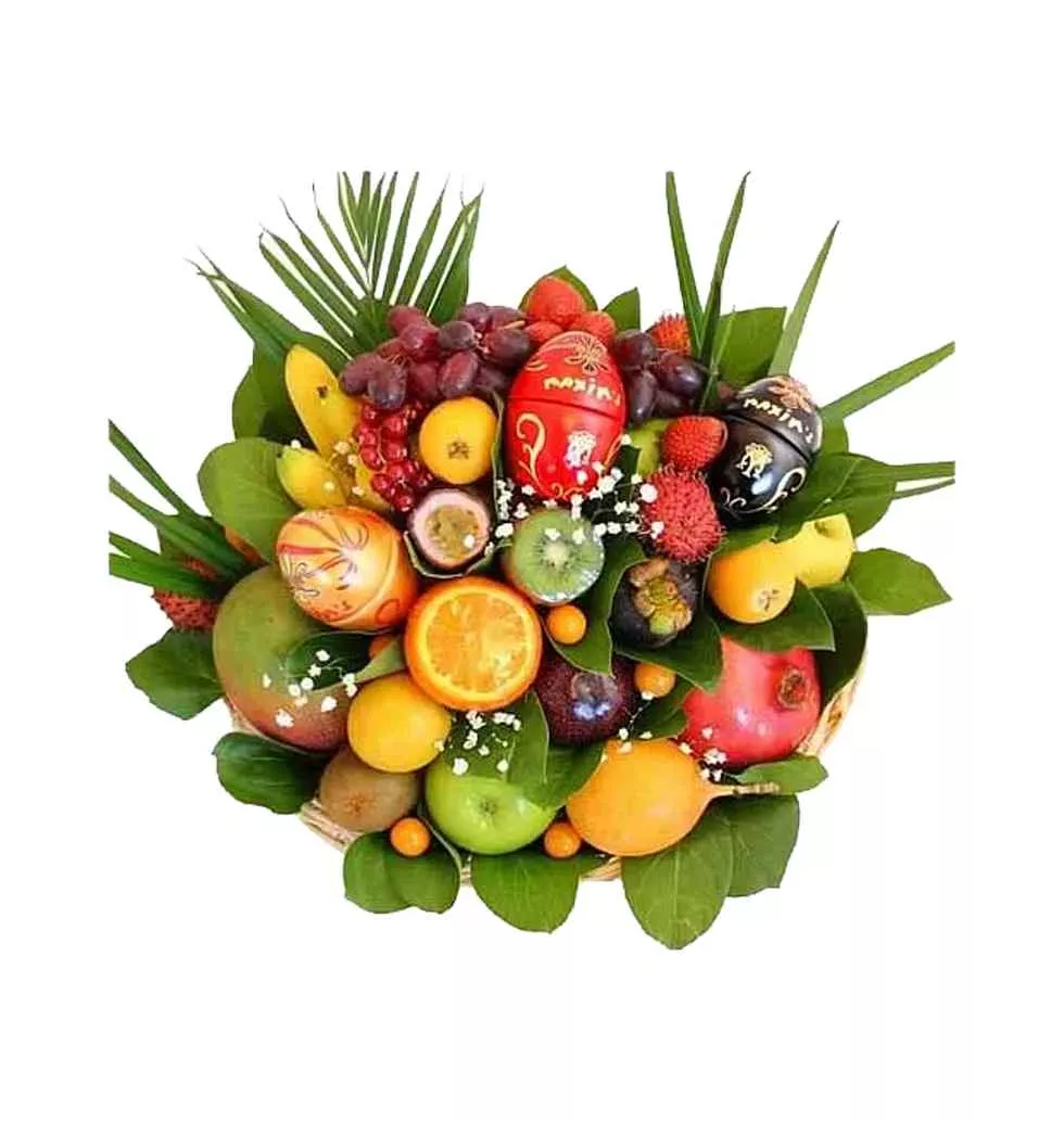 Healthy Full of Love 3.5 kg. Fruits with Chocolate Basket
