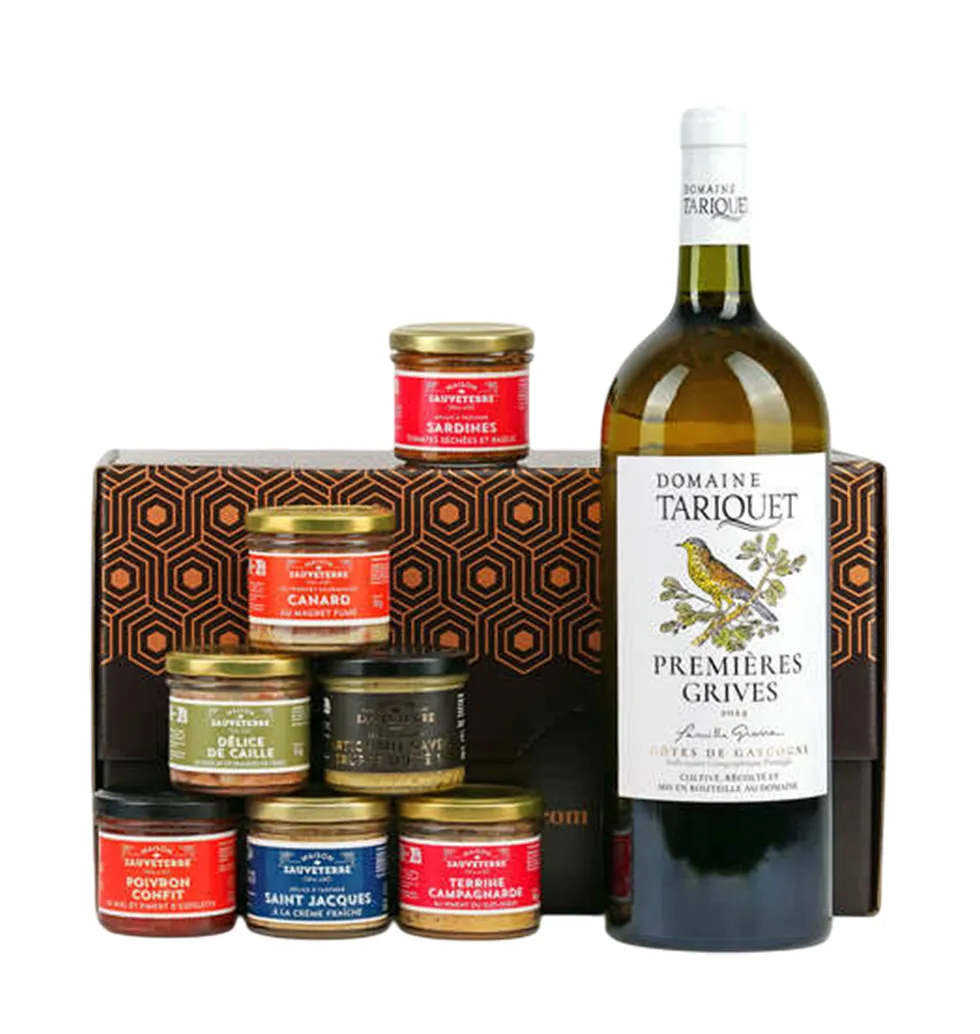 Luxurious French Gourmet Wine Basket