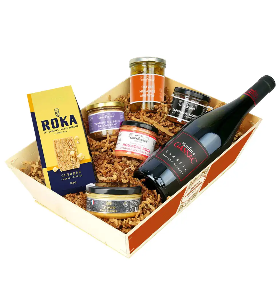 Wine & Savory Delights Basket