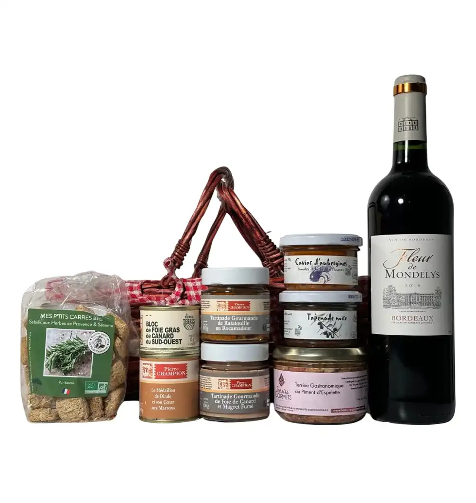 French Wine & Delicacies Basket